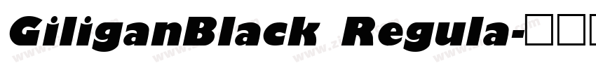 GiliganBlack Regula字体转换